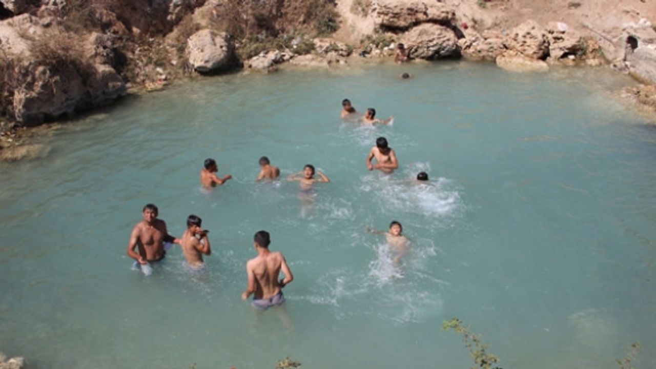Uyuz olan bu göle koşuyor