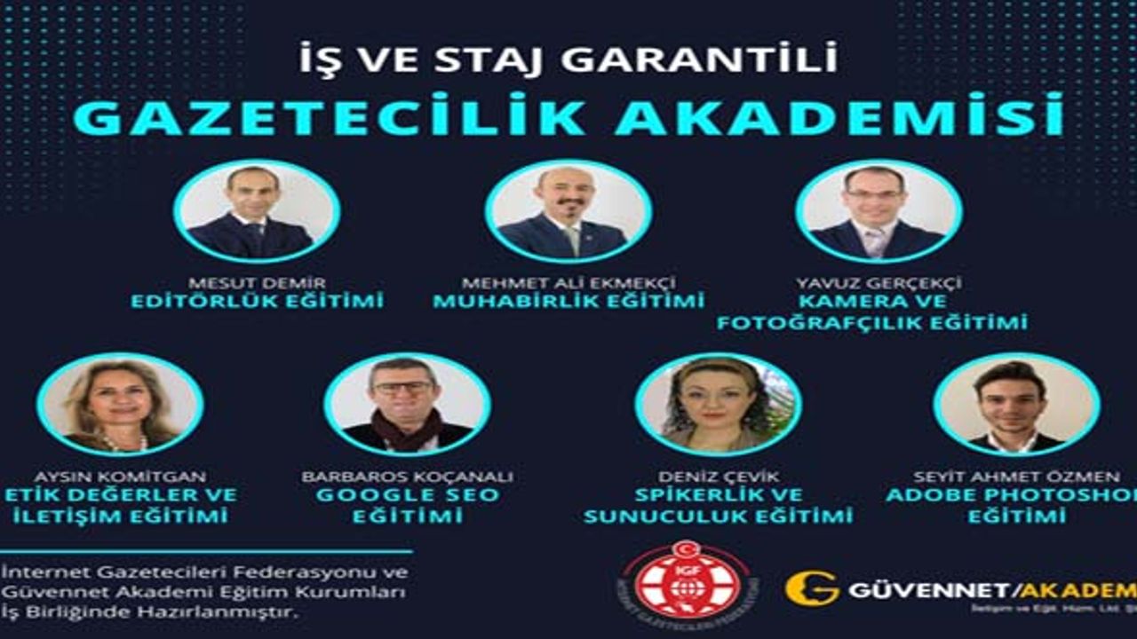 İGF Online Gazetecilik Akademisi Başlıyor