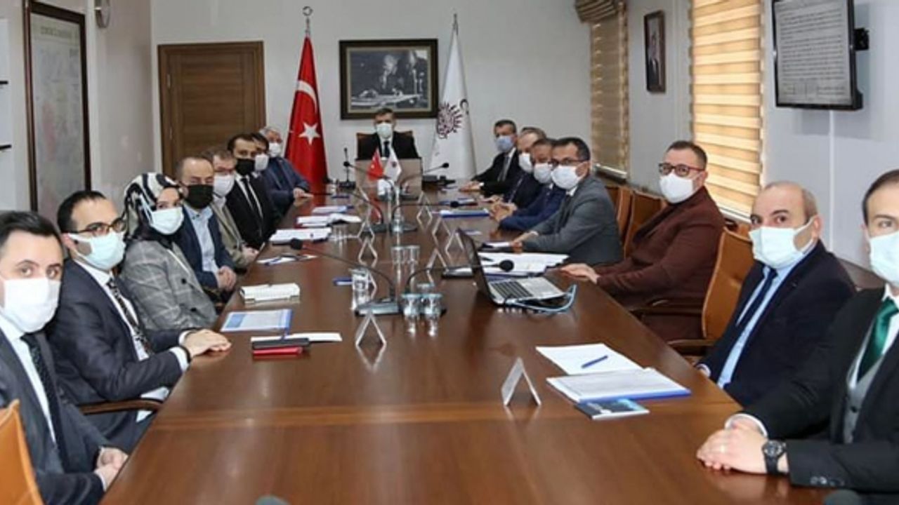 Vali Mustafa Çiftçi başkanlığında toplandılar