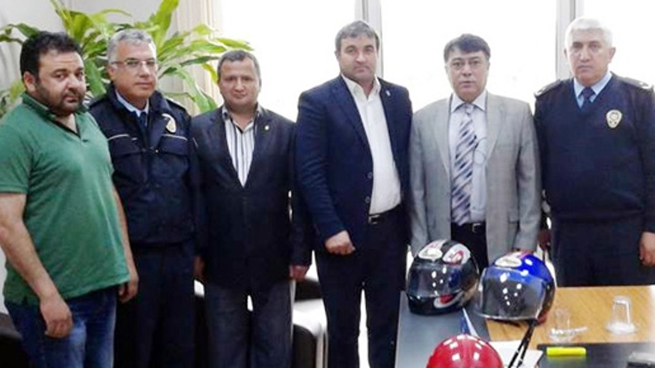 Motosiklet Sürücülerine Kask Dağıtılacak