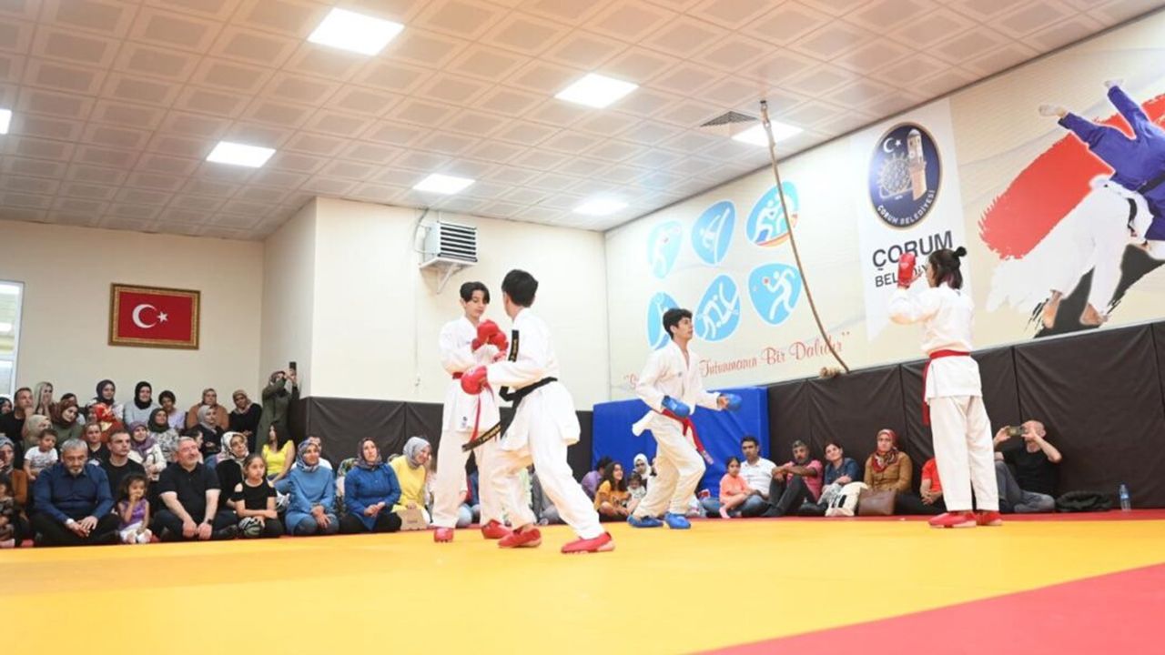 Karatecilerin kuşak sınavı heyecanı