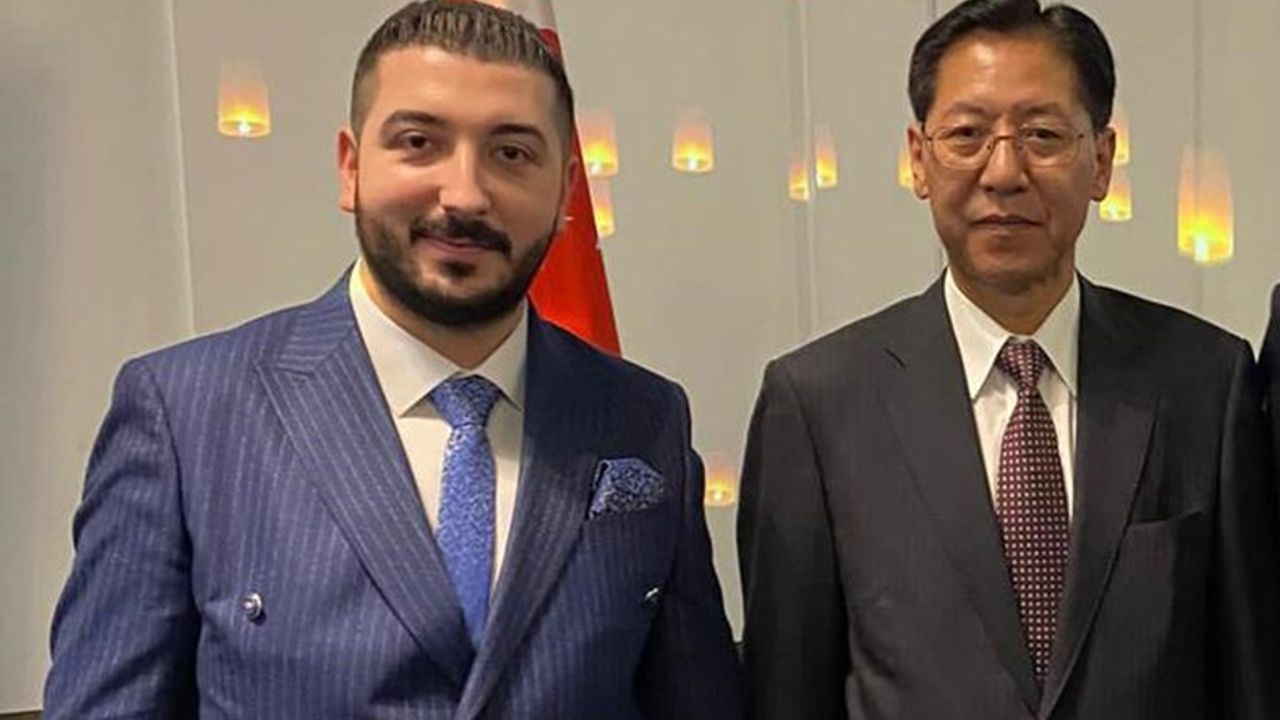Berkan Karabacak, Çin Büyükelçisi ile resepsiyona katıldı