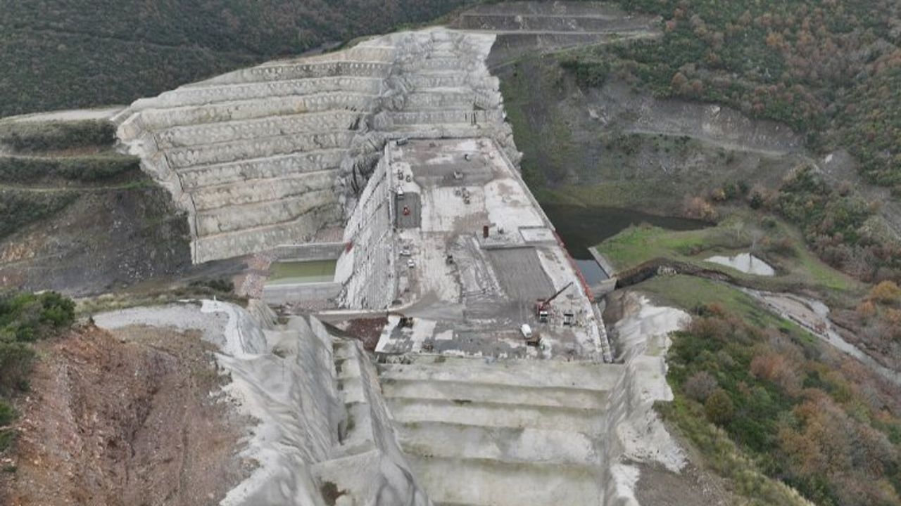 Bursa Karacabey'de Gölecik Barajı'nın yüzde 84'ü tamamlandı