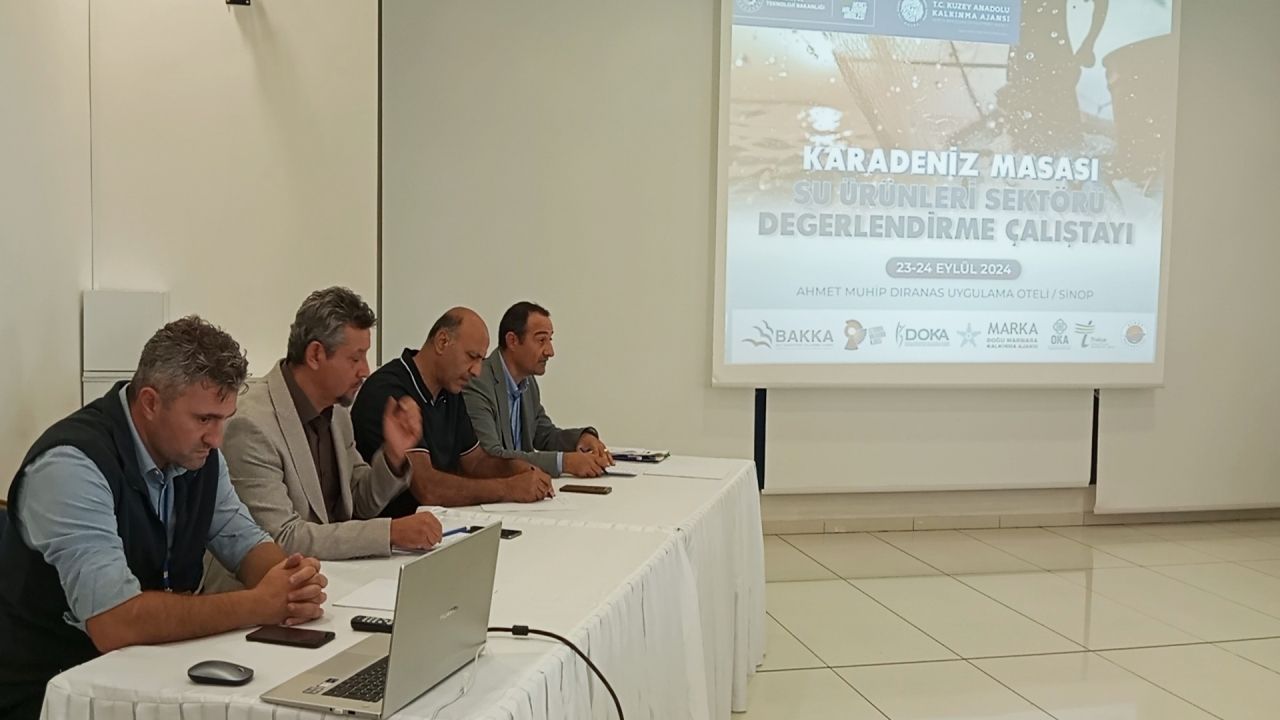 Karadeniz'deki su ürünlerinin geleceği Sinop'taki çalıştayda tartışıldı