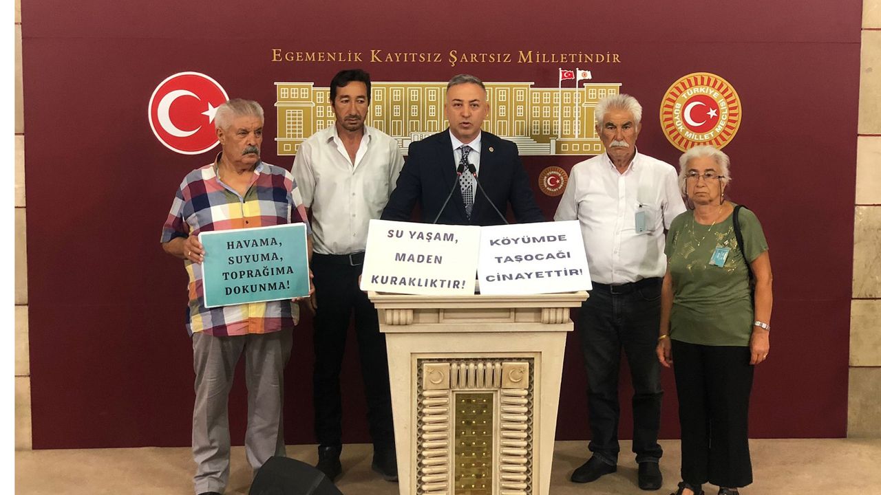 Mehmet Tahtasız TBMM’de ses verdi: Köylü taş ocağına karşı!