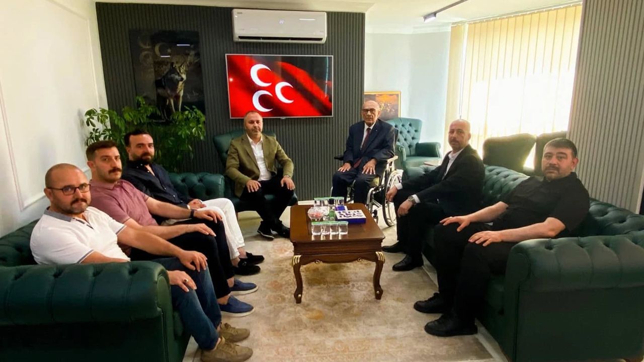 MHP Çorum İl Başkanlığı’na Muharrem Şemsek’ten ziyaret