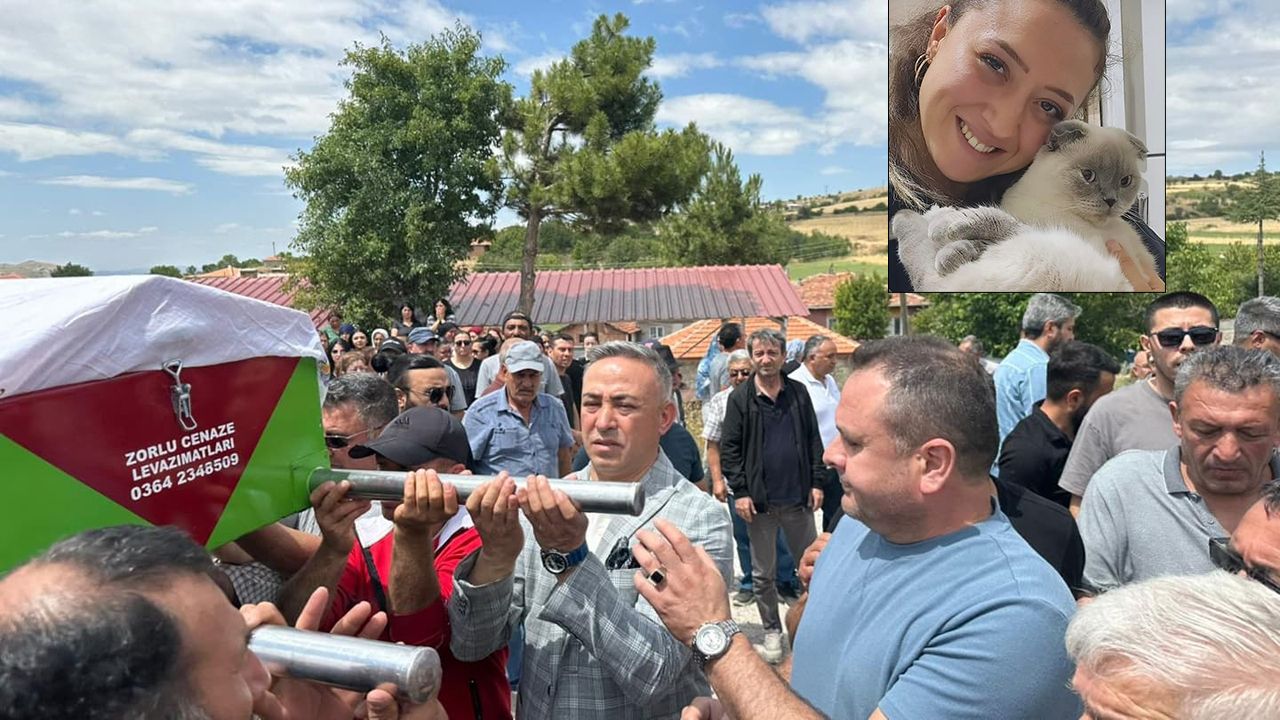 Çorum'da yaşamını yitiren 23 yaşındaki genç kız son yolculuğuna uğurlandı
