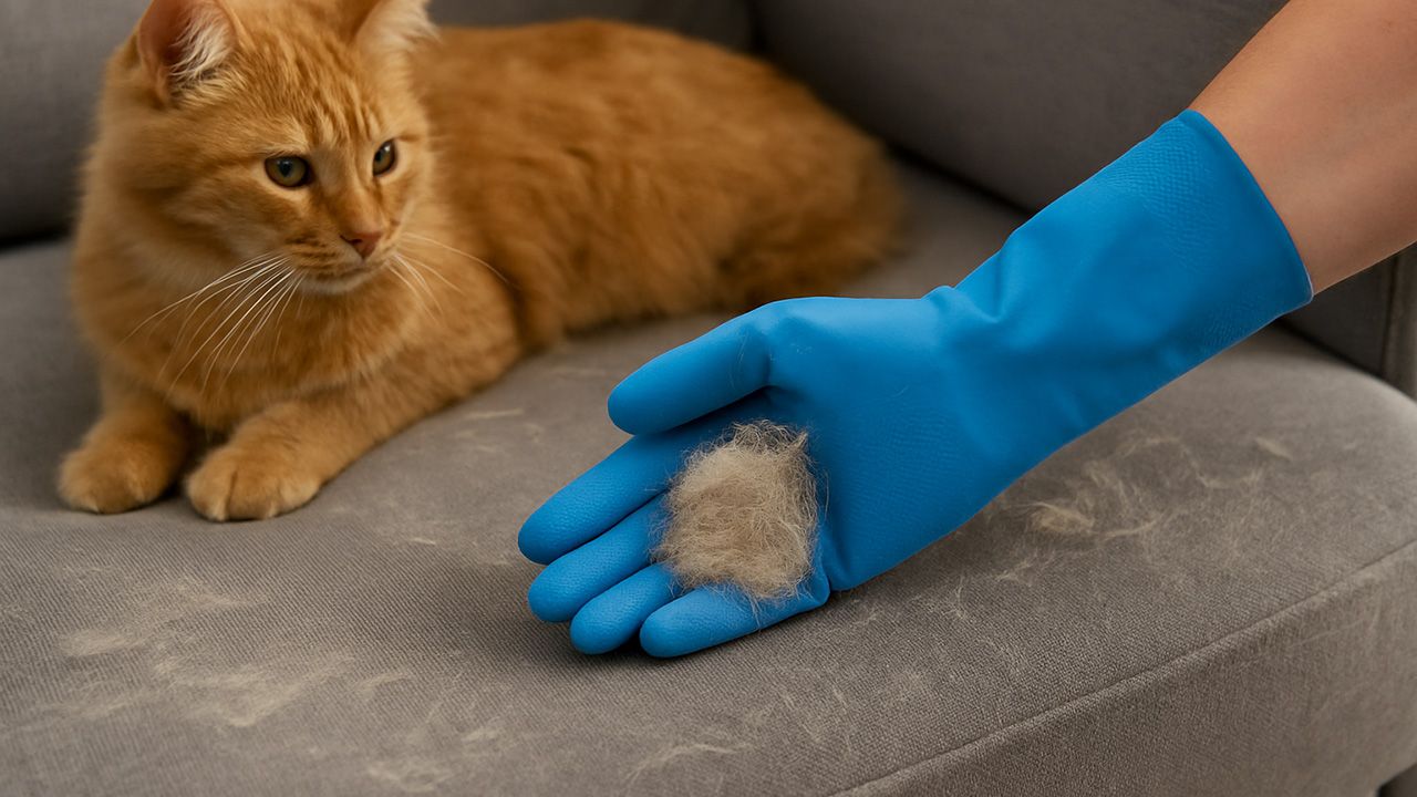 Koltukları ve halıları saran inatçı kedi-köpek tüylerine veda edin! O basit mutfak eşyasıyla koltuklardaki tüyler anında temizleniyor