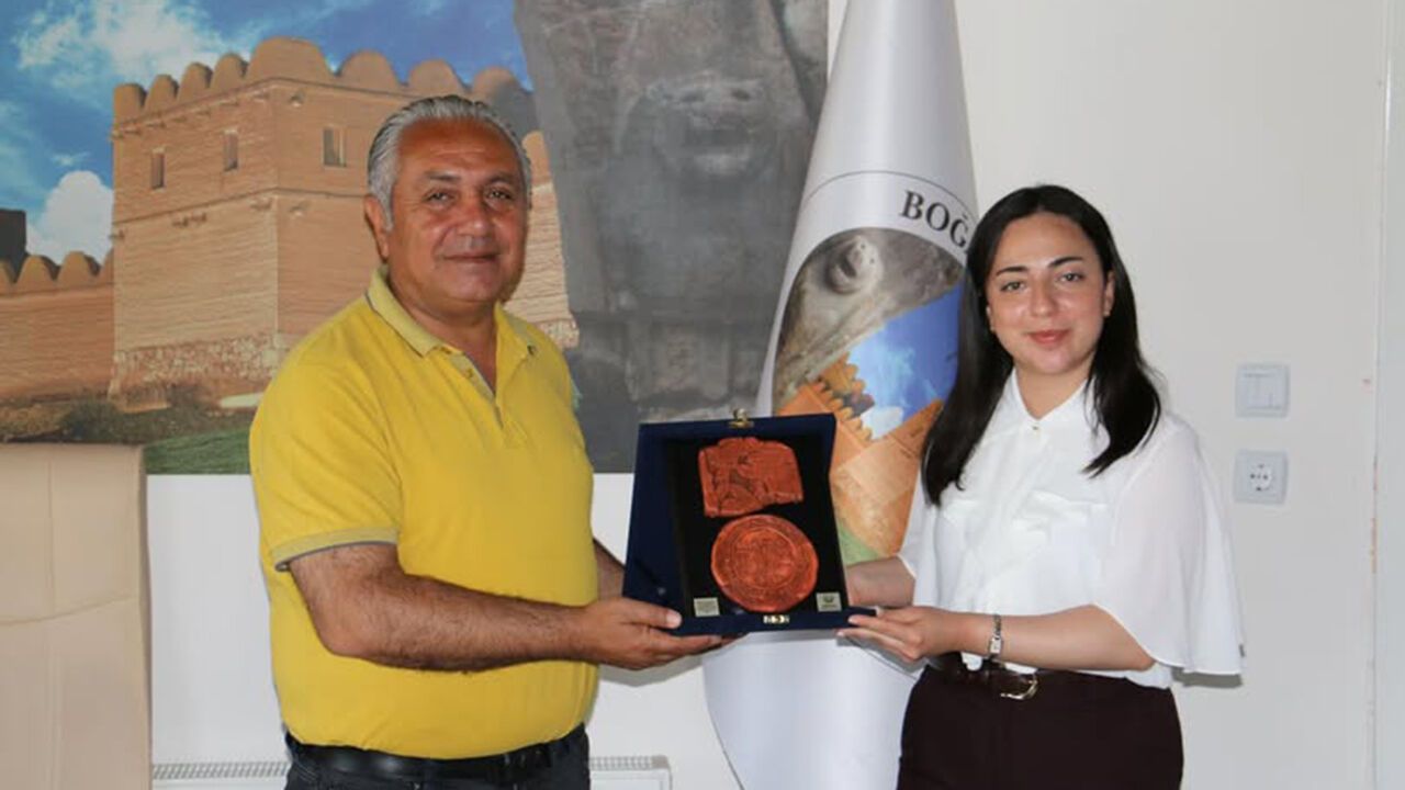 Kaymakam Yıldırım'dan Boğazkale Belediyesi'ne veda ziyareti