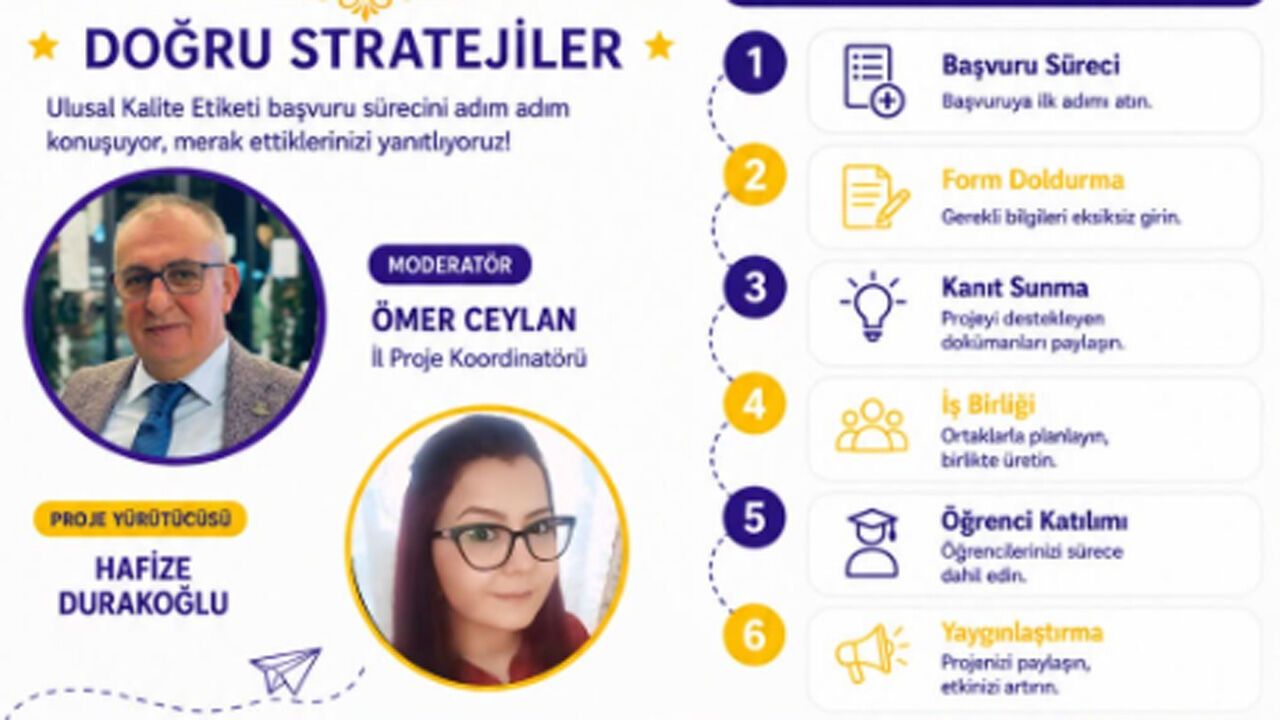 eTwinning proje yürütücülerine kalite etiketi bilgilendirme 