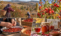 Çorumlu kadınlar marketten almıyor, dikenlerin arasından tek tek topluyor