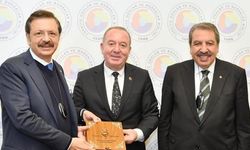 TOBB Başkanı Rifat Hisarcıklıoğlu’nu ziyaret ettiler