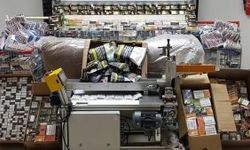 Bağ evini kaçak sigara fabrikasına çevirmişler