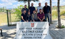 Şehidimiz Hacı Ömer Kanat'a silah arkadaşlarından vefa