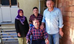 Ahmet Sami Ceylan, bir engelliyi daha sevindirmenin mutluluğunu yaşadı