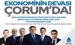 DEVA Partisi Ekonomi Kurmayları Çorum’a geliyor