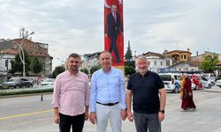 Saat Kulesi’ne dev ‘Erdoğan’ bayrağı
