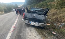 Kontrolden çıkan pikap şarampole devrildi: 1 ölü, 1 yaralı