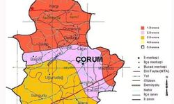 İşte Çorum ve ilçelerinin deprem risk dereceleri