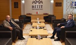 Hitit Üniversitesi ve Çorum gündemi odaklı samimi görüşme: Hacı Odabaş, Rektör Öztürk'ü ziyaret etti