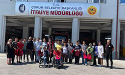 Özel öğrenciler İtfaiye Müdürlüğünü gezdi