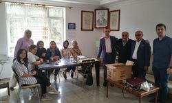 Muzaffer Dursun ve Zeki Dilmen’den Alaca Hüseyin Gazi İlkokuluna ziyaret
