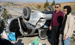 65 metre sürüklenen otomobil hurdaya döndü: 1 yaralı