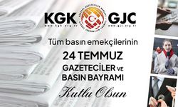 KGK'dan 24 Temmuz Gazeteciler ve Basın Bayramı Mesajı "Gazetecilik, Demokrasinin Kalbidir"