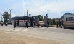 Osmancık’ta yolcu otobüsü ile otomobil çarpıştı: 1 yaralı
