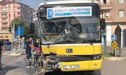 Belediye otobüsü kaza yaptı: 7 yaralı