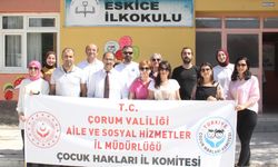 Çorum Aile ve Sosyal Hizmetler İl Müdürlüğü’nden Köy Okuluna Destek Ziyareti