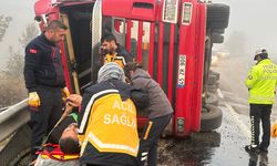 Çorum'da yoğun sis kazaya sebep oldu: 1 yaralı