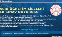 2024-2025 Açık Öğretim Lisesi Sınav Tarihleri Açıklandı! İşte Detaylar