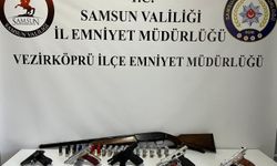 Samsun'daki denetimlerde 6 ruhsatsız silah ele geçirildi