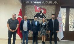 Eğitim-İş’ten İl Milli Eğitim Müdürü Cemil Çağlar’a Ziyaret