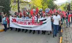 Karabük ve Kocaeli'de Filistin'e destek yürüyüşü düzenlendi