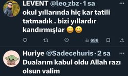 Okullar tatil edildi, öğrencilerden gelen mesajlar güldürdü