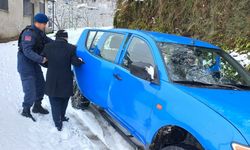 Giresun'da diyaliz hastası jandarma ekiplerince hastaneye ulaştırıldı