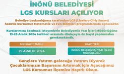 İnönü’de LGS’ye hazırlanan öğrencilere ücretsiz kurs açılıyor