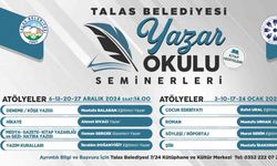 Talas’ta yazar okulu seminerleri başlıyor