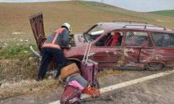 Çorum'da otomobil takla attı: 1’i çocuk 6 yaralı