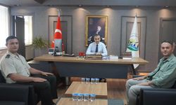 Osmancık'ta veda ziyareti! Askerlik Şube Başkanı Şener Bitlis'e atandı