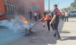 Sungurlu Sosyal Hizmet Merkezi personeline uygulamalı yangın eğitimi
