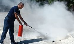 Alaca'da tarım personeline yangın eğitimi ve tatbikat: Bilinçli müdahale hayat kurtarır