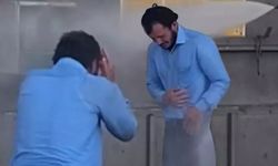 Tokat'ta 'pes artık' dedirten olay! Sıcağa dayanamayan vatandaş oto yıkamacıda duş aldı!
