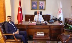 Başhekimi Doç. Dr. Muhammed Gömeç'ten Vali Ali Çalgan'a ziyaret