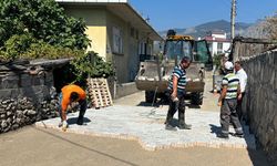 Kargı’da kilit parke taşı çalışmaları tüm hızıyla sürüyor