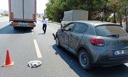 Osmancık’ta TIR ile otomobil çarpıştı: Karayolunda trafik aksadı