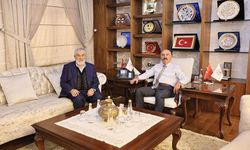 Vali Ali Çalgan, Emekli Esnaf Kahraman Temur’u valilikte ağırladı