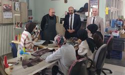 İskilip’te halk eğitimi kurslarına ziyaret